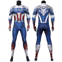 Captain America Sam Wilson Jumpsuit New The Falcon and the Winter Soldier Cosplay Costumes for Adult