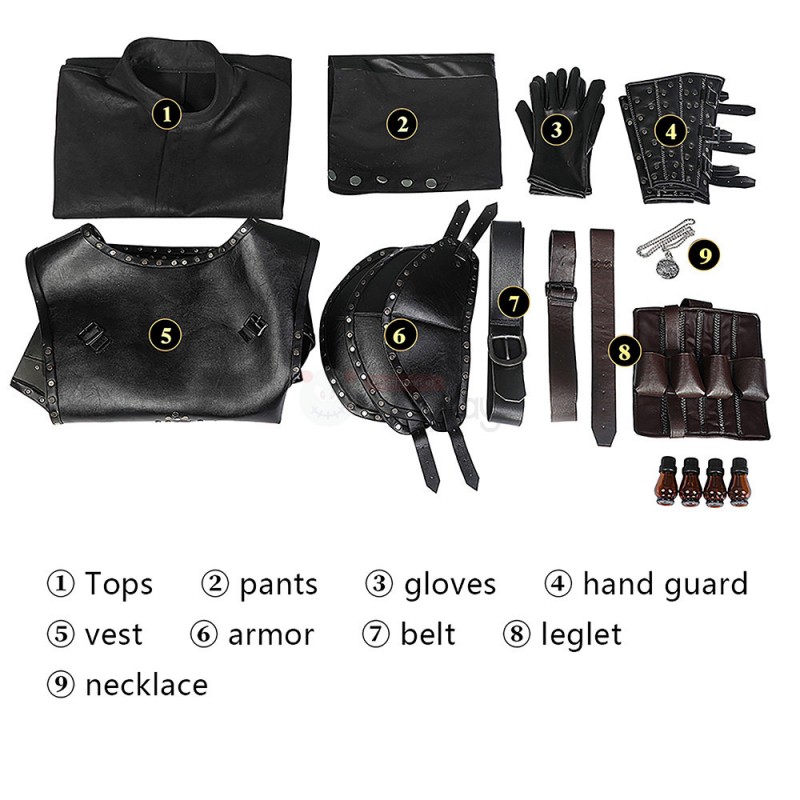 Geralt Of Rivia Costume Witcher Cosplay Costumes Improved Version