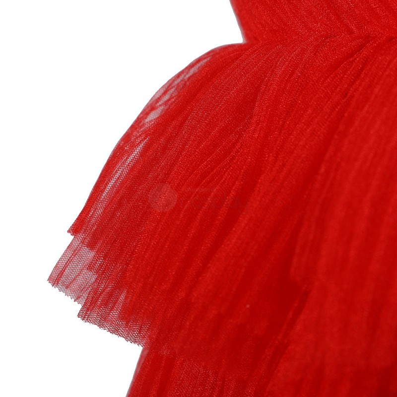 Margot Robbie Halloween Costumes HQ Red Dress Female Kill Horror Cosplay Suit