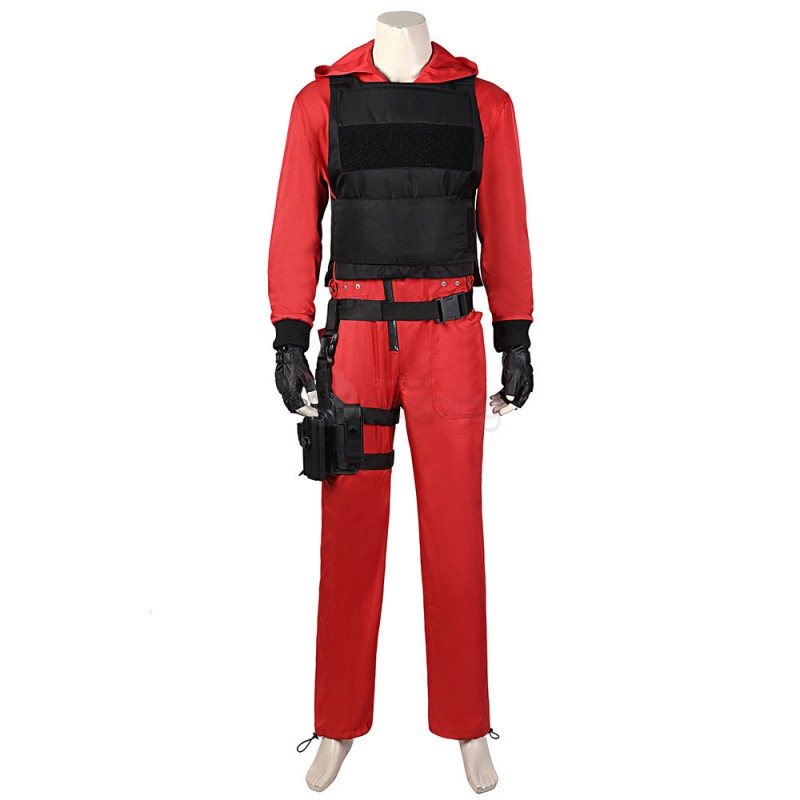 The House of Paper Money Heist Season 5 Red Criminals Cosplay Costumes