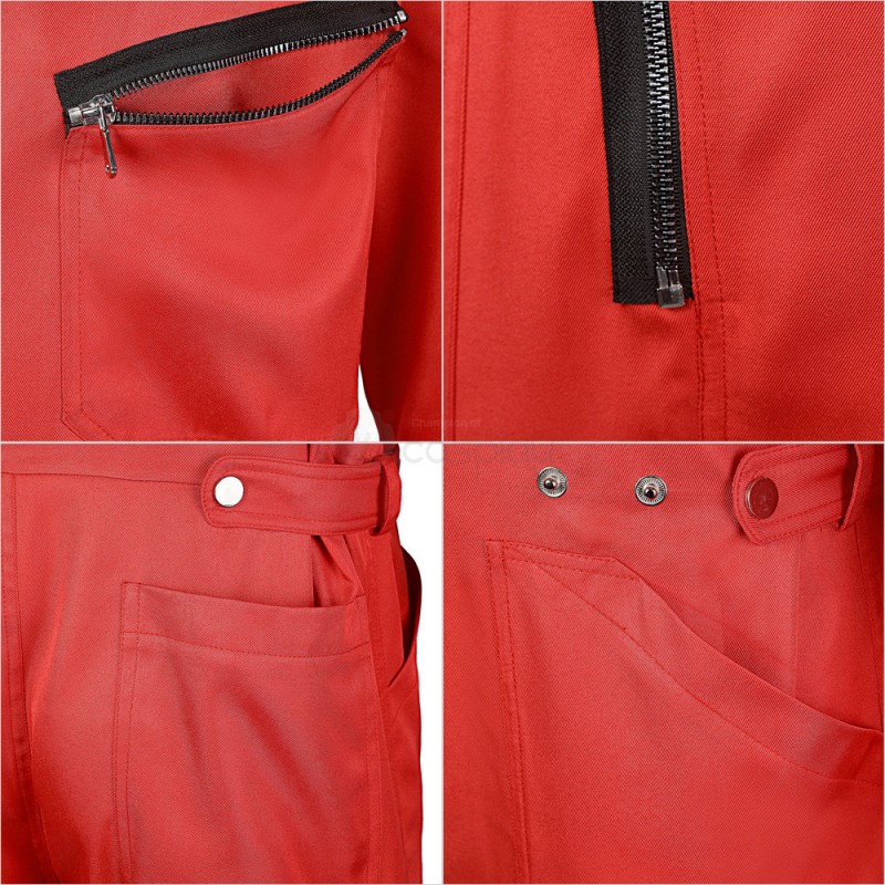 The House of Paper Money Heist Season 5 Red Criminals Cosplay Costumes