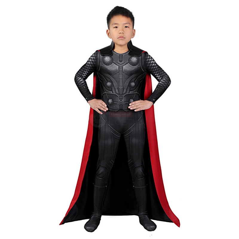 Thor Odinson Costume Avengers 3 Infinity War Cosplay Suit for Kids