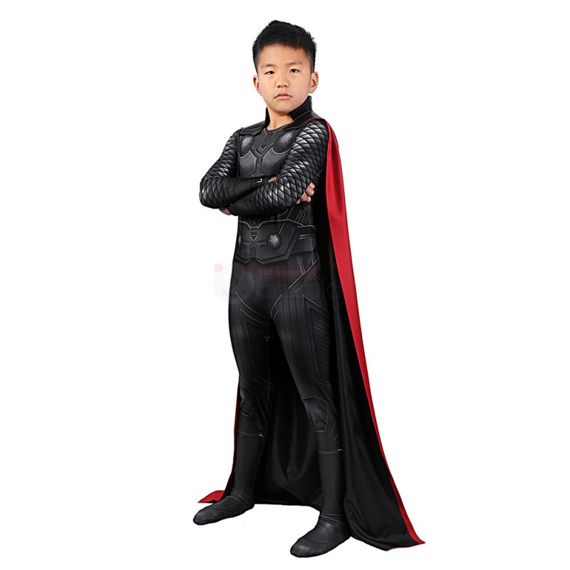 Thor Odinson Costume Avengers 3 Infinity War Cosplay Suit for Kids