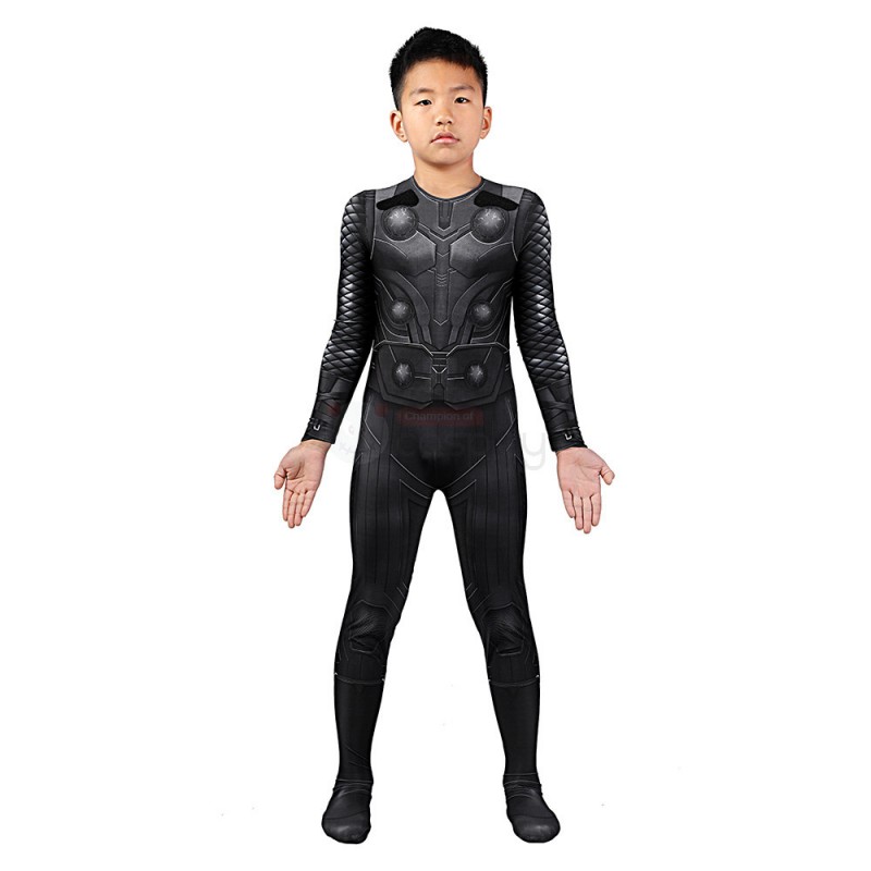 Thor Odinson Costume Avengers 3 Infinity War Cosplay Suit for Kids