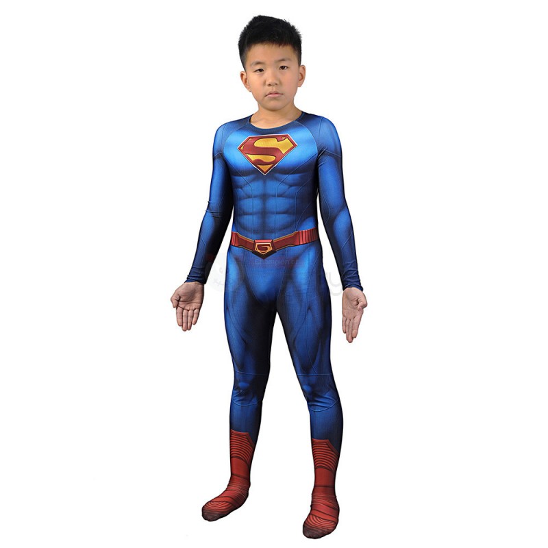 Children Bat Champion Cosplay 3D Clark Jumpsuit