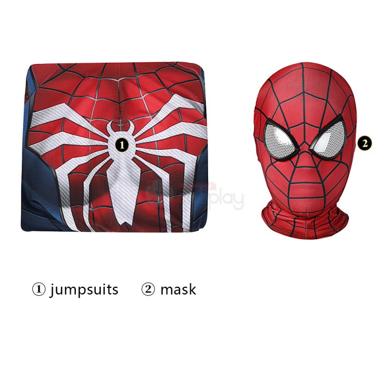 Peter Parker Costumes Marvel Spiderman PS5 2 Cosplay Suits for Kids