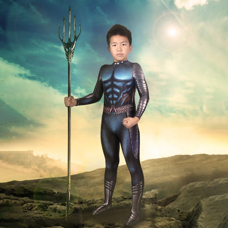 Children 3D Sea King Bodysuit Champion Cosplay Costumes