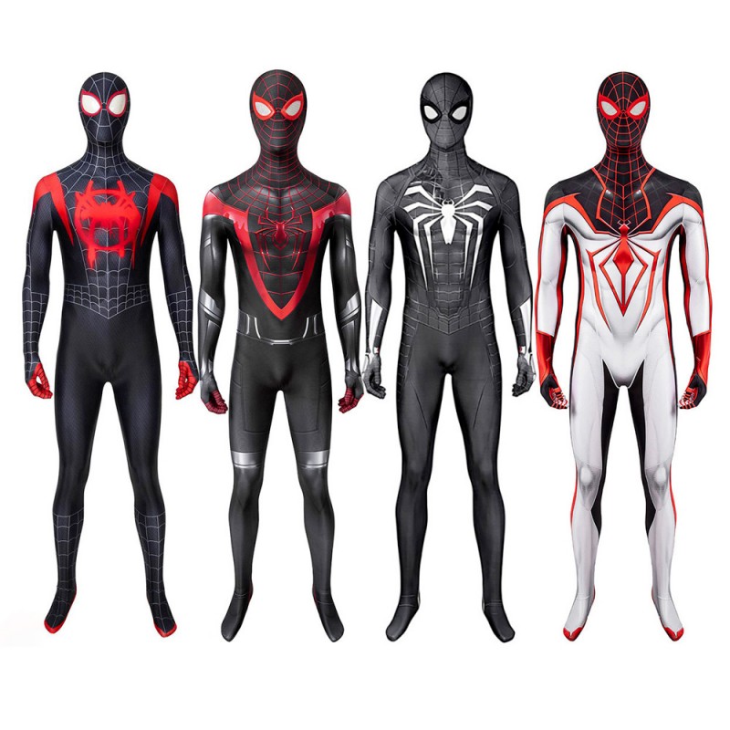 Spiderman Suit Spider-Man Miles Morales Jumpsuit Cosplay Costumes