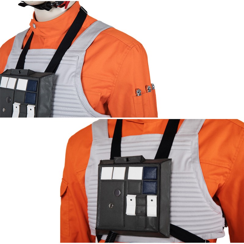 Star Wars Costumes Luke Skywalker X-Wing Pilot Fighter Cosplay Costume