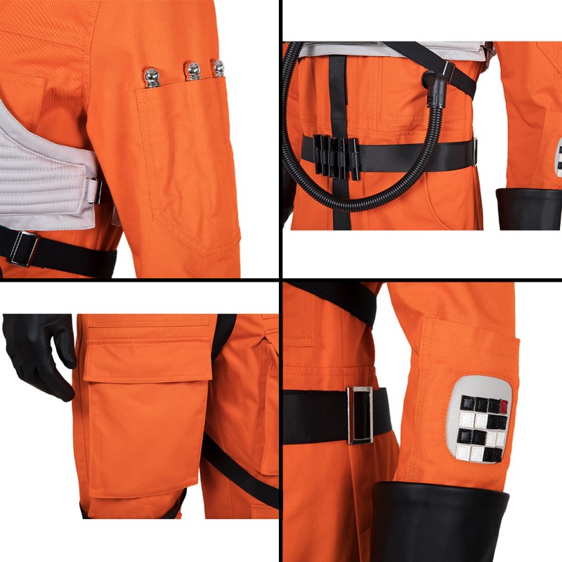 Star Wars Costumes Luke Skywalker X-Wing Pilot Fighter Cosplay Costume