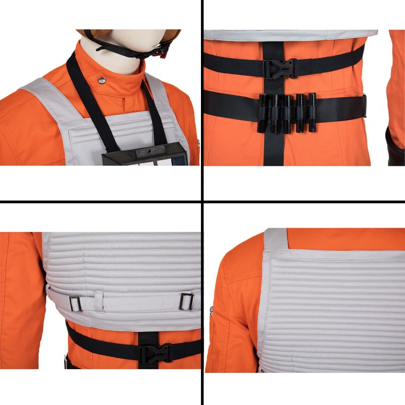 Star Wars Costumes Luke Skywalker X-Wing Pilot Fighter Cosplay Costume