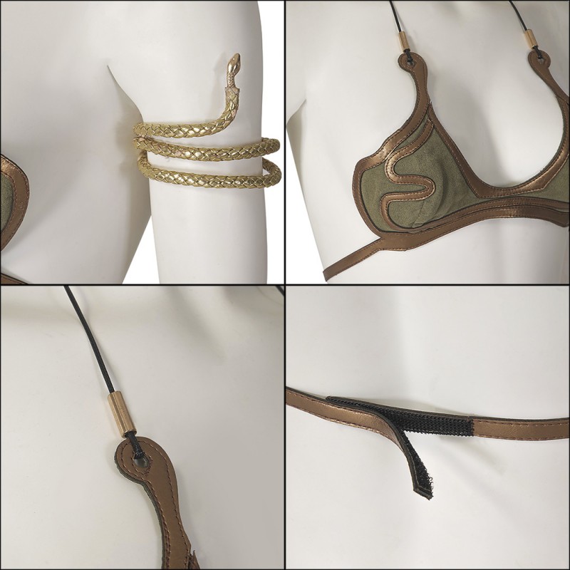 Star Wars 6 Princess Leia Cosplay Costumes Slave Outfit