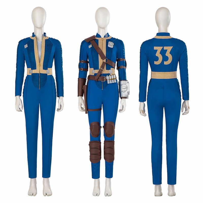 Vault Lucy Costume 2024 TV Female 33 Halloween Cosplay Costumes Blue Outfits