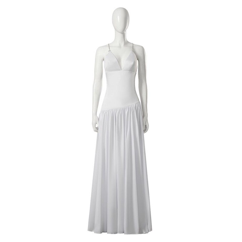 Lady Dress Suit Stefani Germanotta White Cosplay Costumes