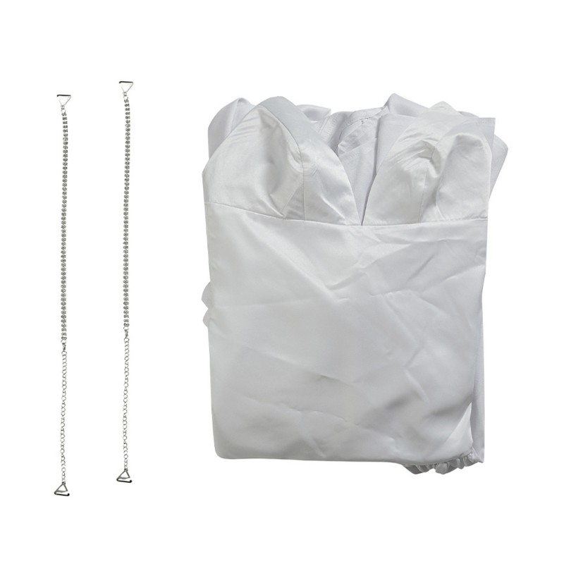 Lady Dress Suit Stefani Germanotta White Cosplay Costumes