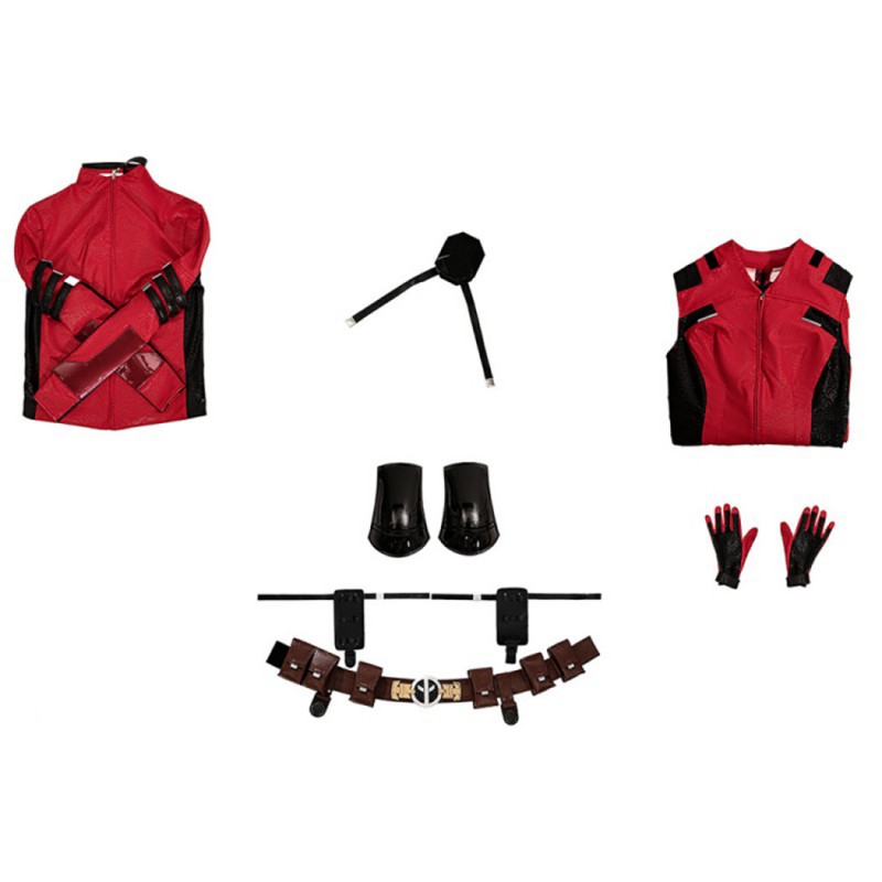 Ready To Ship - 2024 Lady Deadpool Costume Deadpool Wolverine Wanda Wilson Halloween Cosplay Suit