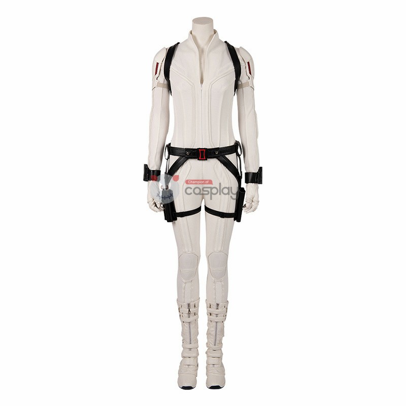 Black Widow White Costumes Natasha Romanoff Cosplay Costumes