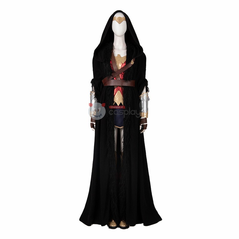 Halloween Diana Cosplay Costume Woman Black Suit