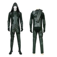 Oliver Queen Cosplay Costume S8 Green Suit