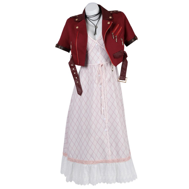 Aerith Gainsborough Costume Final Fantasy 7 Cosplay Costume