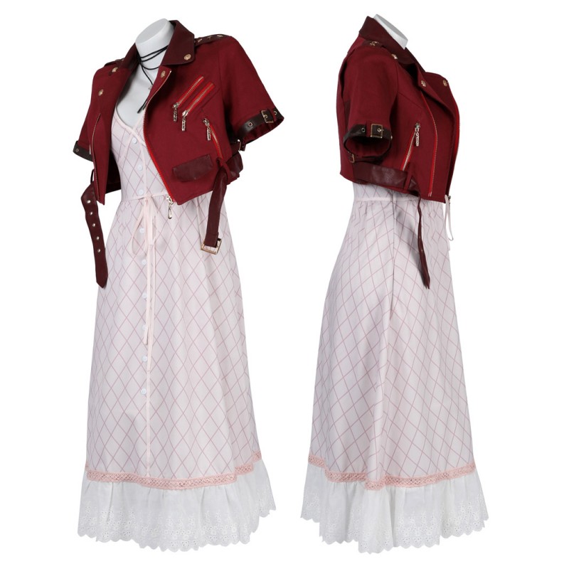 Aerith Gainsborough Costume Final Fantasy 7 Cosplay Costume