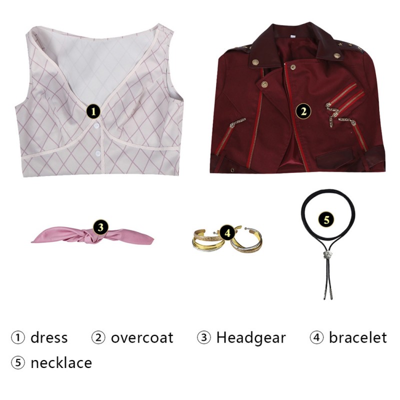 Aerith Gainsborough Costume Final Fantasy 7 Cosplay Costume