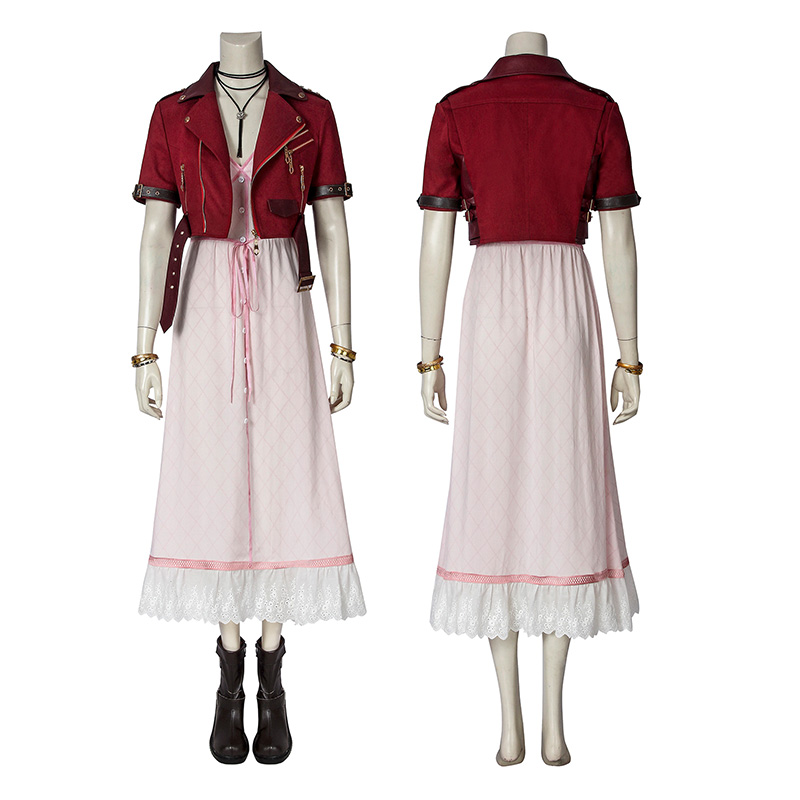 Aerith Gainsborough Costume Final Fantasy 7 Cosplay Costume 