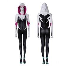 Spider-Gwen Costumes Spider-Man Into The Spider-Verse Cosplay Costumes