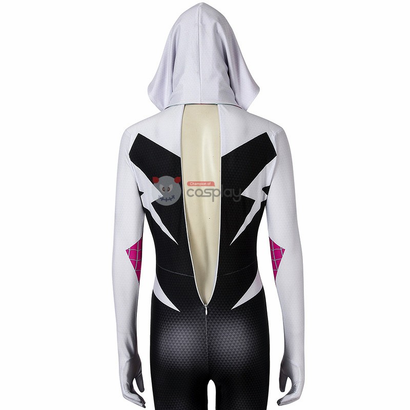 Clearance Sale - Female Small Size Spider-Man Into The Spider-Verse Spider-Gwen Jumpsuit with Crotch Zipper