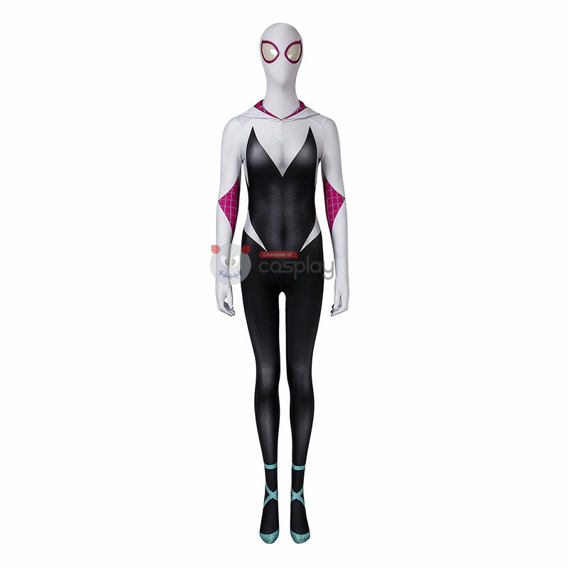 Clearance Sale - Female Small Size Spider-Man Into The Spider-Verse Spider-Gwen Jumpsuit with Crotch Zipper
