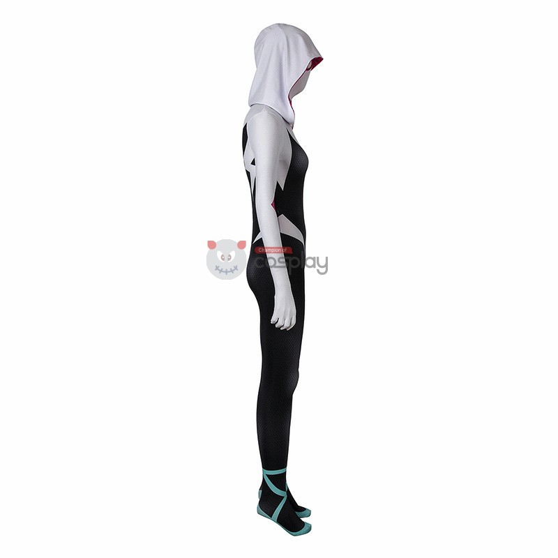 Clearance Sale - Female Small Size Spider-Man Into The Spider-Verse Spider-Gwen Jumpsuit with Crotch Zipper