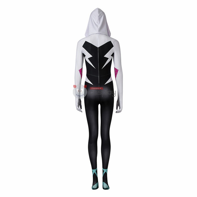 Clearance Sale - Female Small Size Spider-Man Into The Spider-Verse Spider-Gwen Jumpsuit with Crotch Zipper
