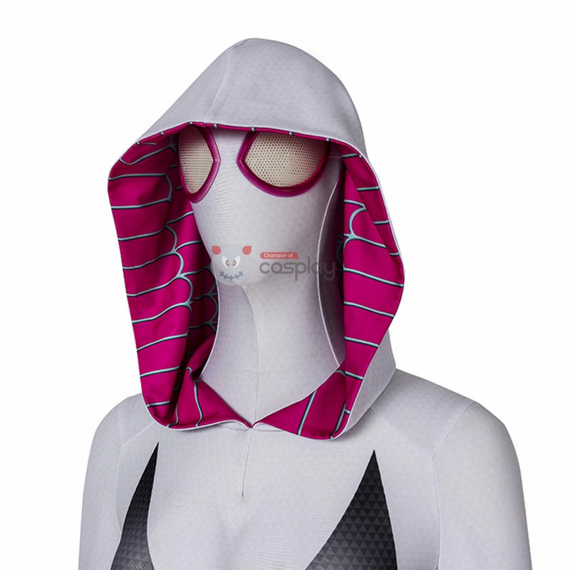Clearance Sale - Female Small Size Spider-Man Into The Spider-Verse Spider-Gwen Jumpsuit with Crotch Zipper