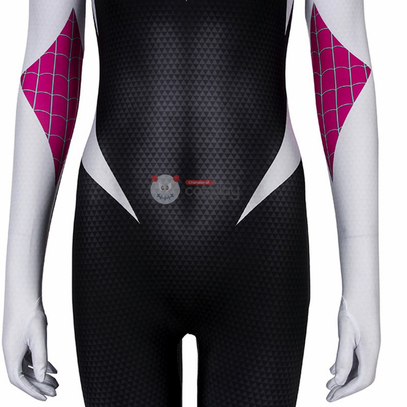 Clearance Sale - Female Small Size Spider-Man Into The Spider-Verse Spider-Gwen Jumpsuit with Crotch Zipper
