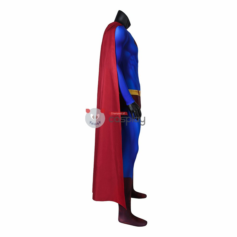Clark Returns Blue Jumpsuit Polyester Zentai Cosplay Costume