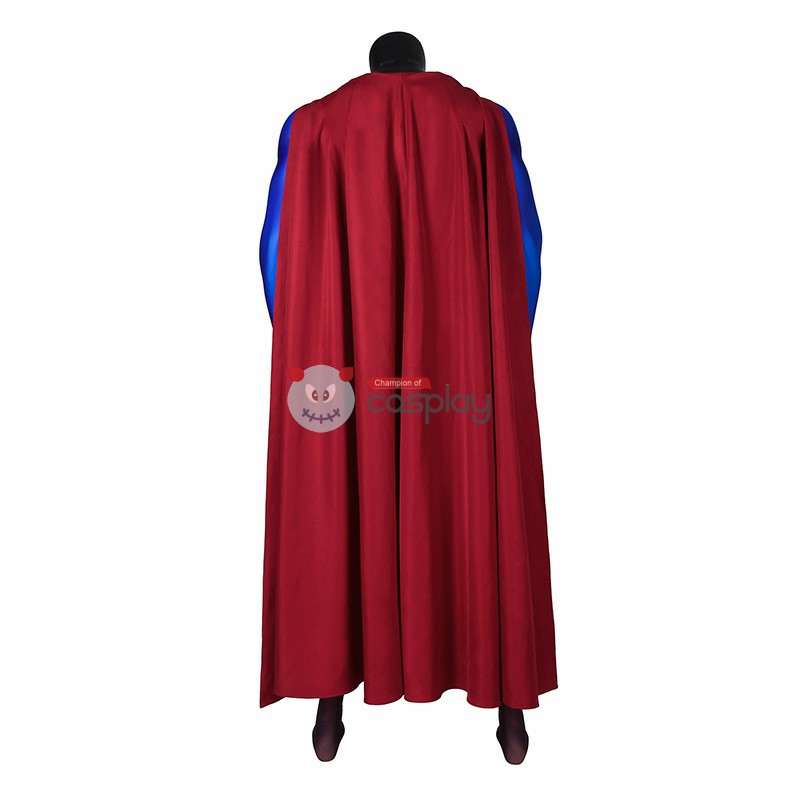Clark Returns Blue Jumpsuit Polyester Zentai Cosplay Costume