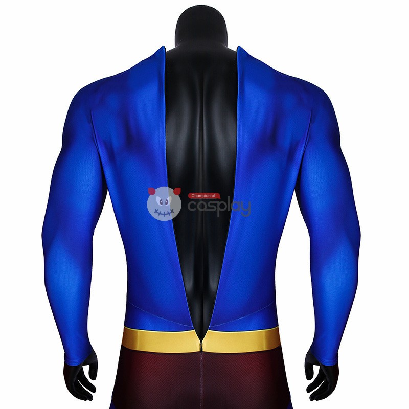 Clark Returns Blue Jumpsuit Polyester Zentai Cosplay Costume
