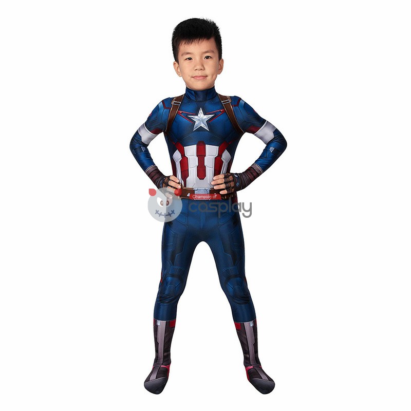 Kids Captain America Costume Avengers: Age Of Ultron Steven Rogers Cosplay Costume