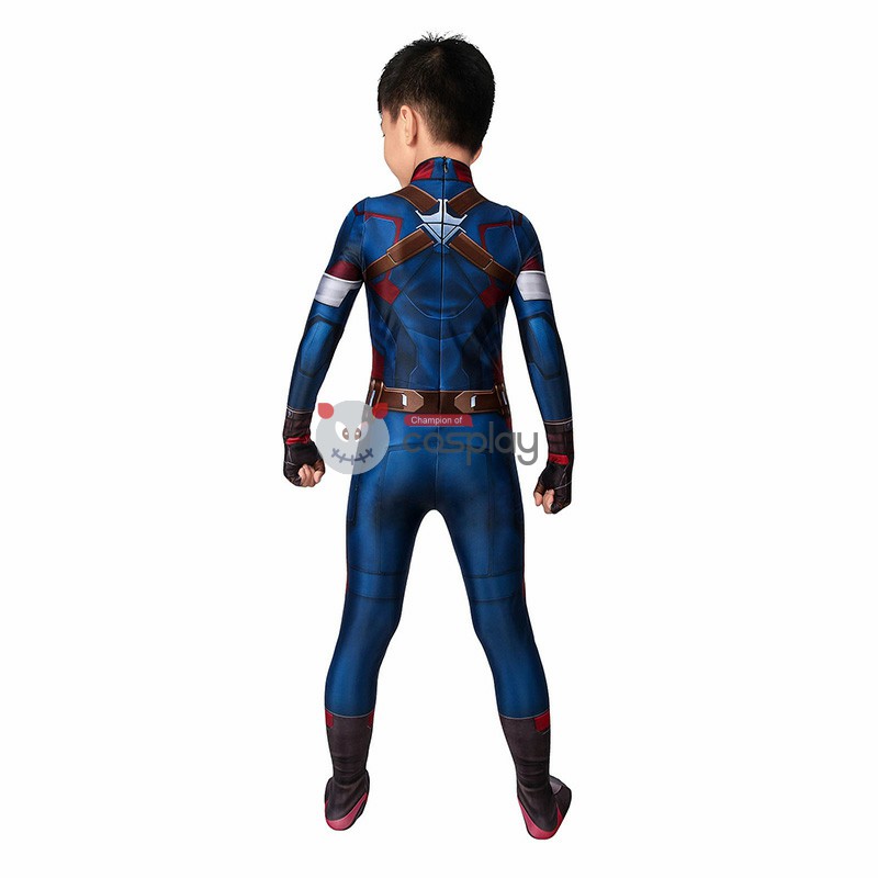 Kids Captain America Costume Avengers: Age Of Ultron Steven Rogers Cosplay Costume