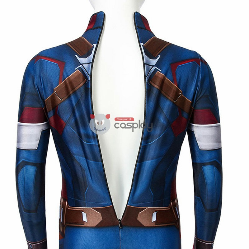 Kids Captain America Costume Avengers: Age Of Ultron Steven Rogers Cosplay Costume