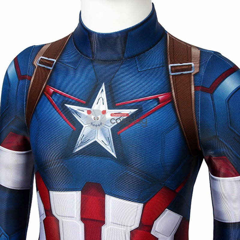 Kids Captain America Costume Avengers: Age Of Ultron Steven Rogers Cosplay Costume