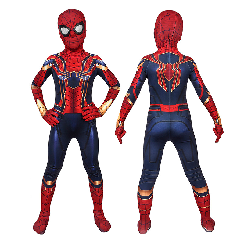 Kids Boys Marvel Costume Iron Spiderman Cosplay Superhero Tracksuit Tops Pants 