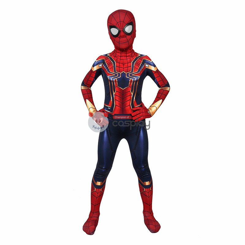 Kids Iron Spiderman Costume Avengers Endgame Spider-Man Peter Parker Cosplay Costumes