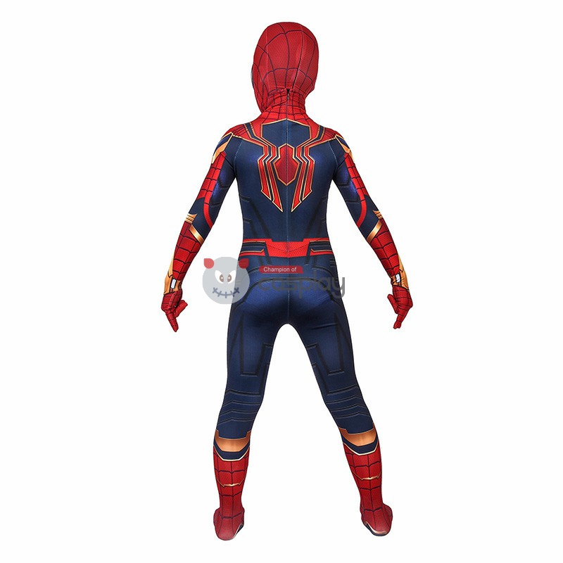 Kids Iron Spiderman Costume Avengers Endgame Spider-Man Peter Parker Cosplay Costumes