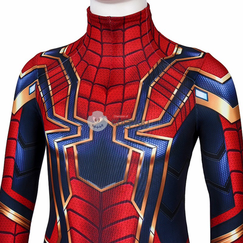 Kids Iron Spiderman Costume Avengers Endgame Spider-Man Peter Parker Cosplay Costumes