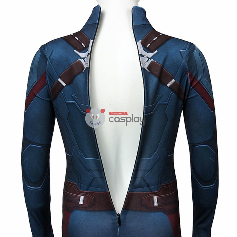 Kids Captain America Costume Avengers Infinity War Steve Rogers Cosplay Costume