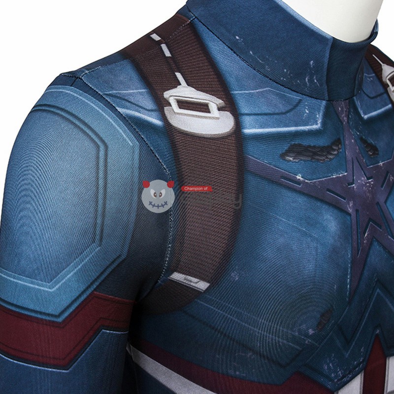 Kids Captain America Costume Avengers Infinity War Steve Rogers Cosplay Costume