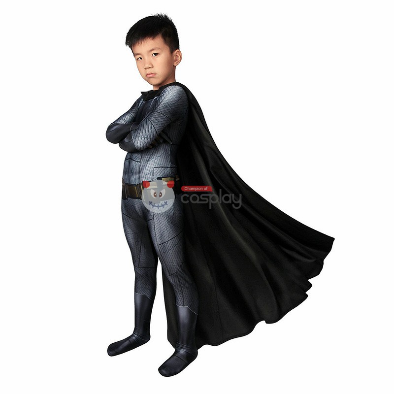 Children Bruce Wayne Black Polyester Jumpsuit by Champion Cosplay