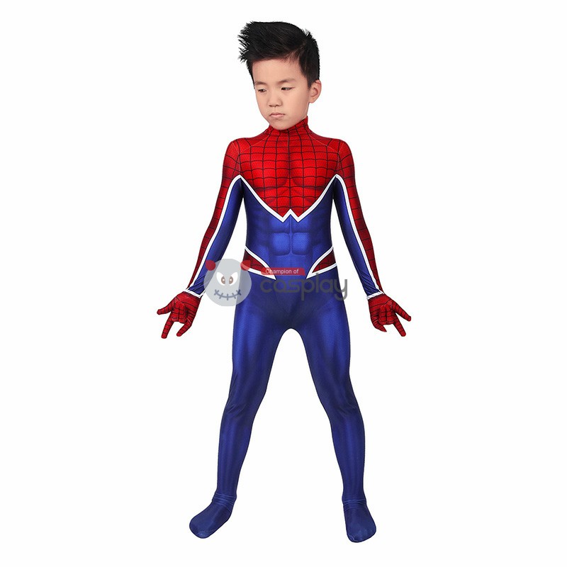 Kids Spider Man Costumes Spider-Man PS4 Punk Suit Cosplay Costumes