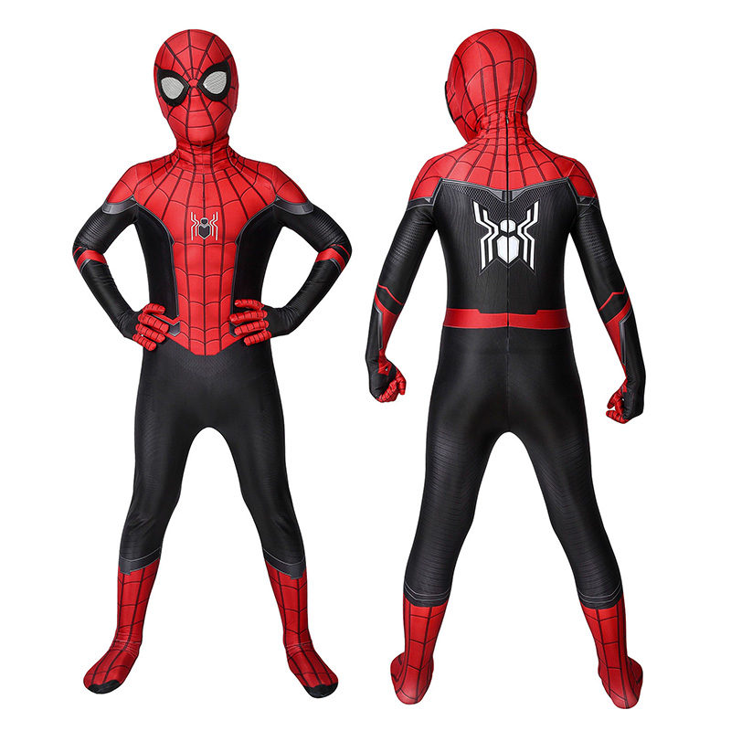 Kids Boys Spider-Man Far From Home Spiderman Zentai Cosplay Costume Suit Outfit 